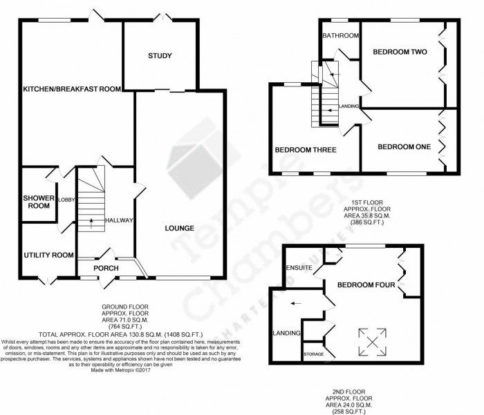 Floorplan for Chailey Avenue, Enfield