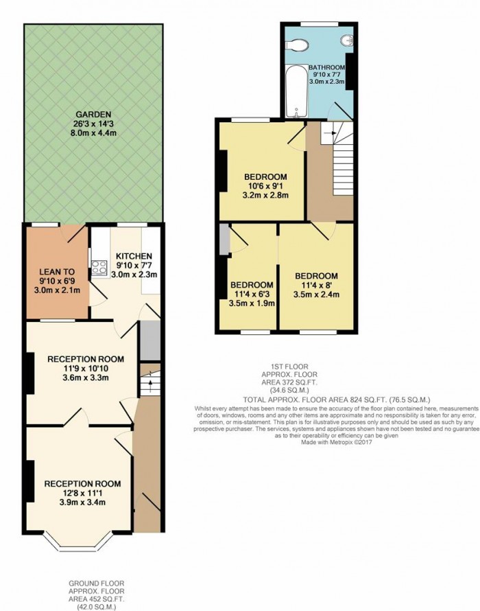 Floorplan for Leeds Street, London