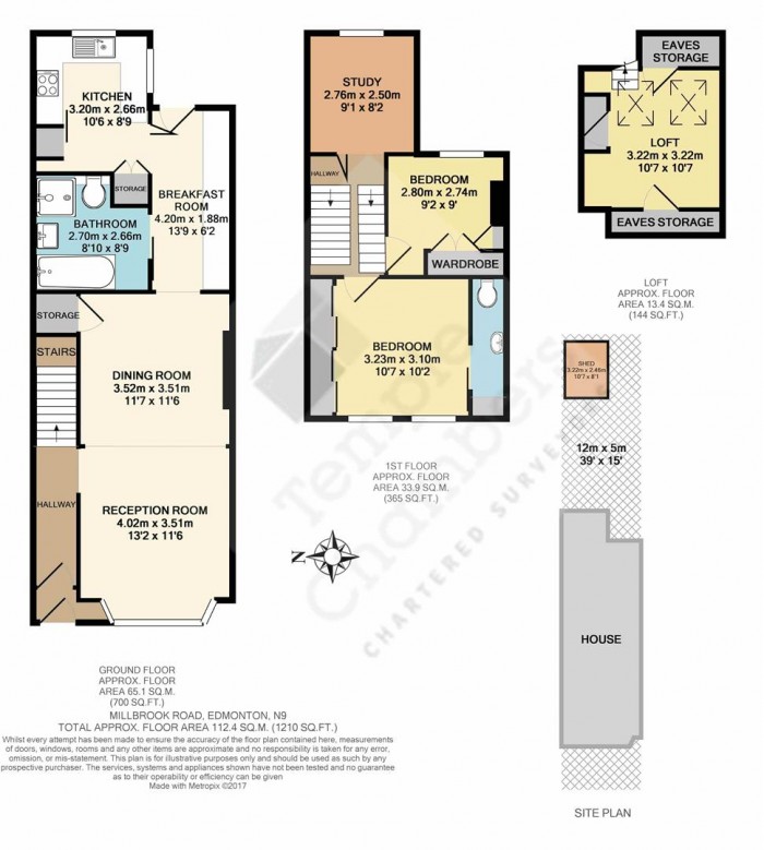 Floorplan for Millbrook Road, Edmonton, N9