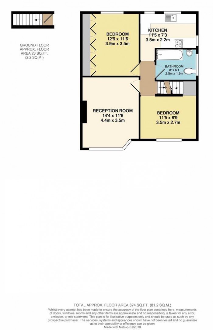 Floorplan for Cuba Drive, Enfield