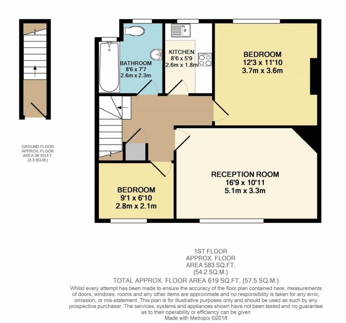 Floorplan for Monmouth Road, Edmonton, N9