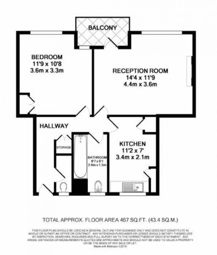 Floorplan for Loddiges Road, London