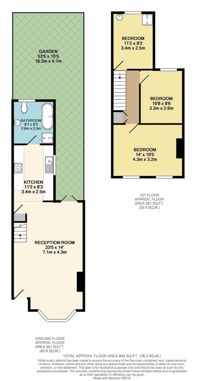 Floorplan for Bulwer Road, Edmonton, N18