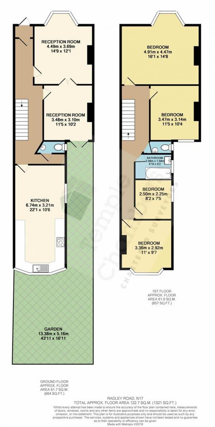 Floorplan for Radley Road, London