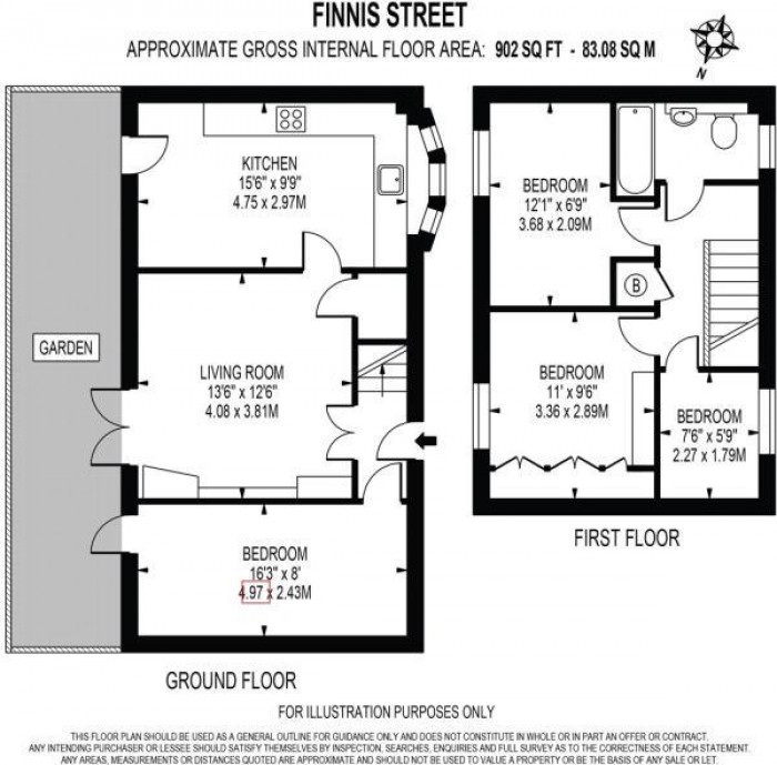 Floorplan for Finnis Street, London