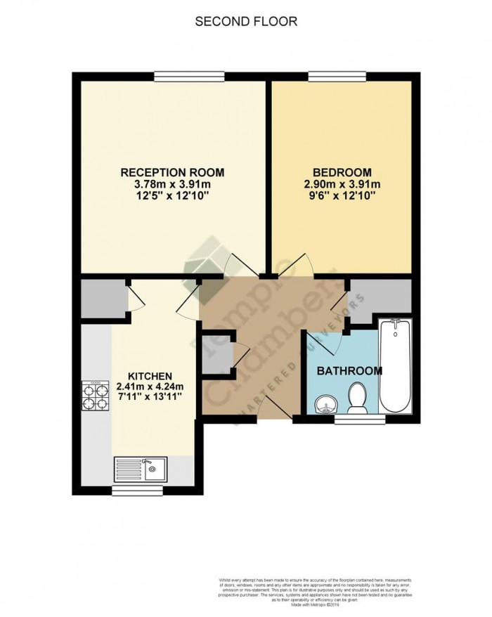 Floorplan for Pritchards Road, London