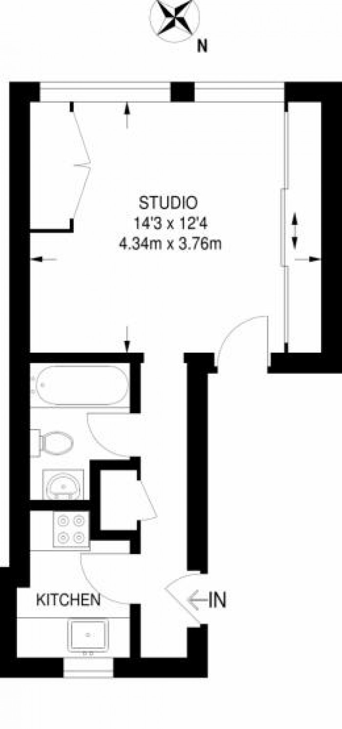 Floorplan for Wilmot Street, London