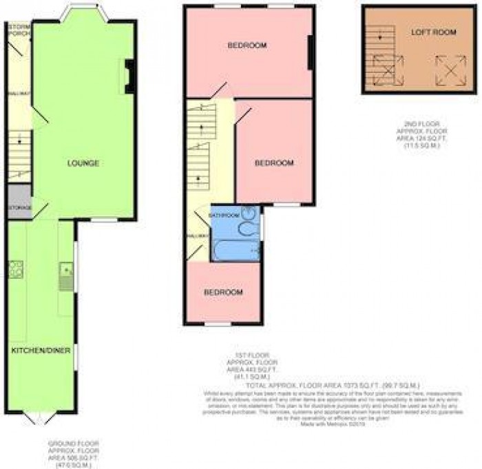 Floorplan for Bridgenhall Road, Enfield