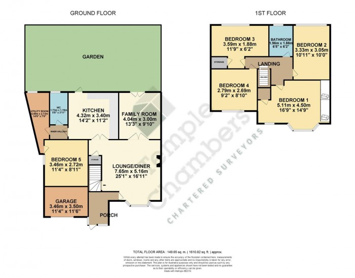 Floorplan for Boleyn Avenue, Enfield