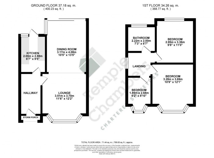 Floorplan for Tenniswood Road, Enfield