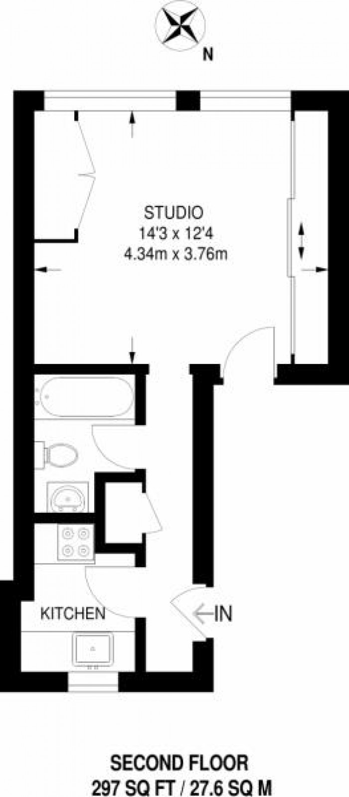 Floorplan for Wilmot Street, London