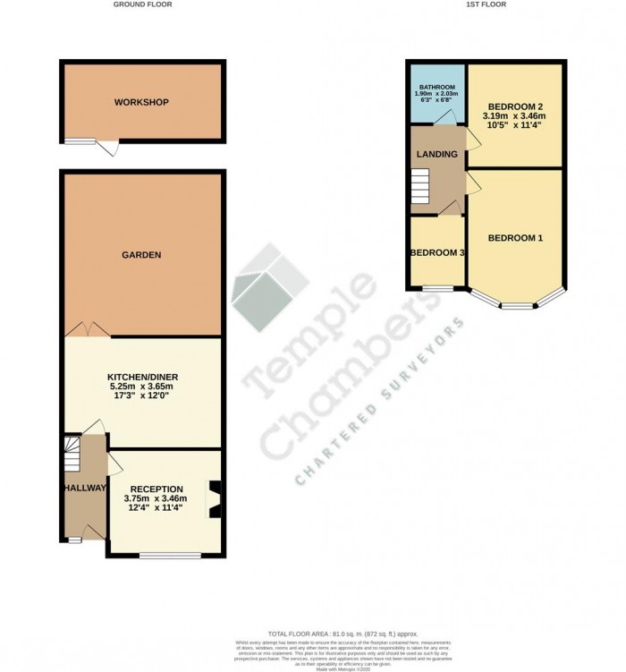 Floorplan for Orchardleigh Avenue, Enfield