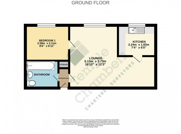 Floorplan for Westfield Close, Enfield