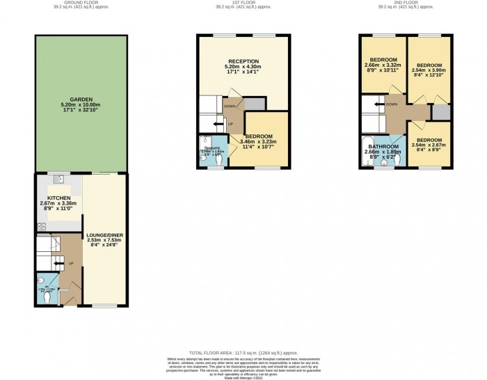 Floorplan for Yeomans Way, Enfield