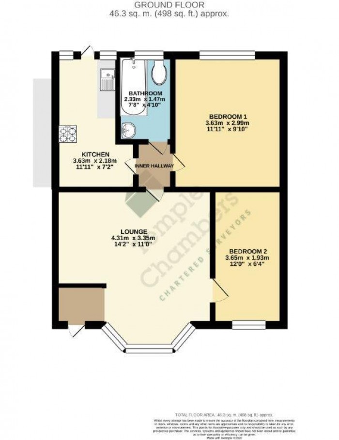 Floorplan for Glenloch Road, Enfield