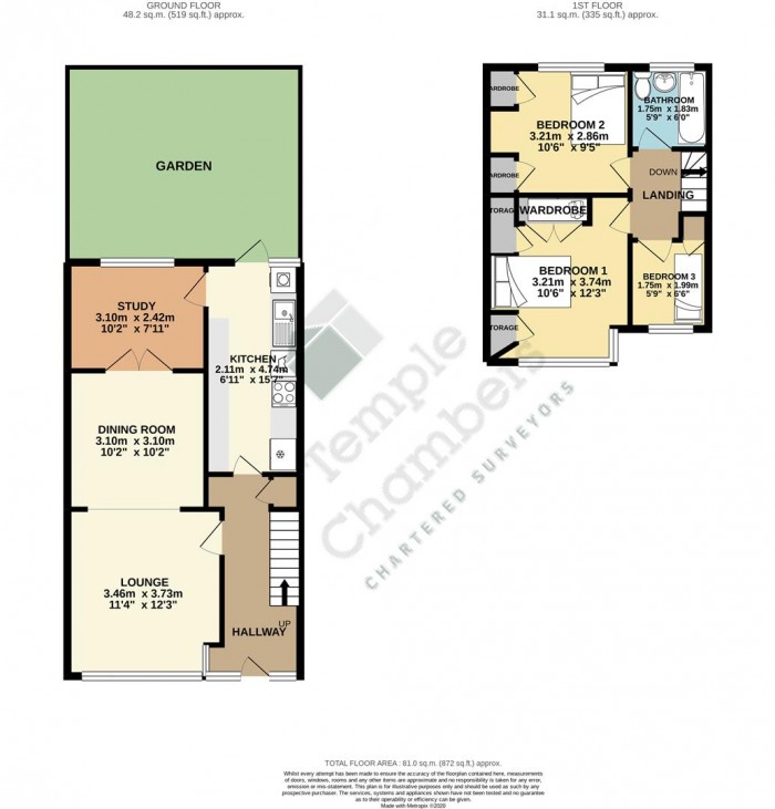 Floorplan for Winnington Road, Enfield