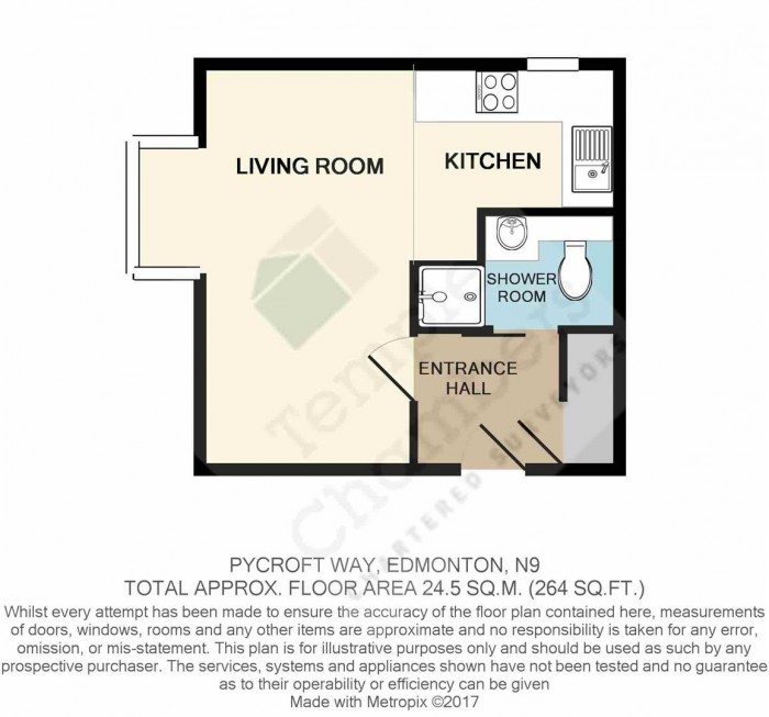 Floorplan for Pycroft Way, Edmonton, N9