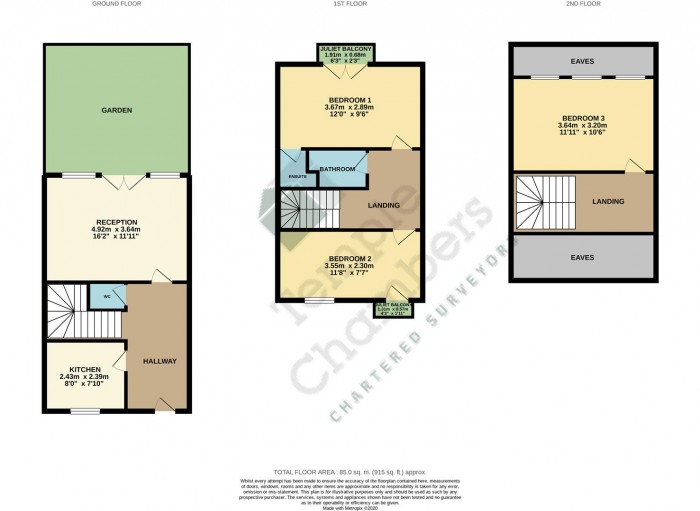 Floorplan for Kenworthy Road, London