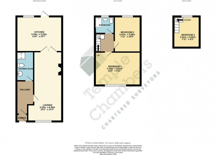 Floorplan for Roedean Avenue, Enfield