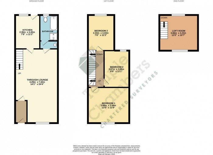 Floorplan for Percival Road, Enfield