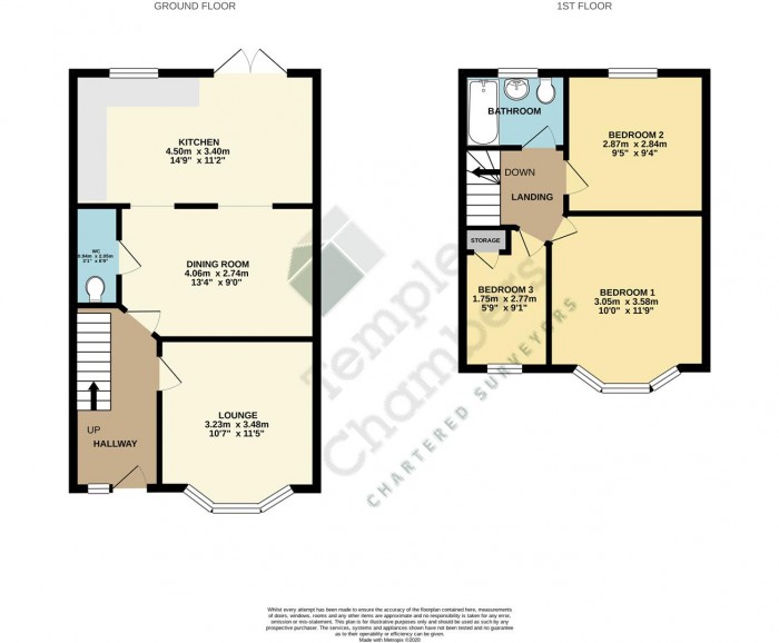 Floorplan for Kenilworth Crescent, Enfield