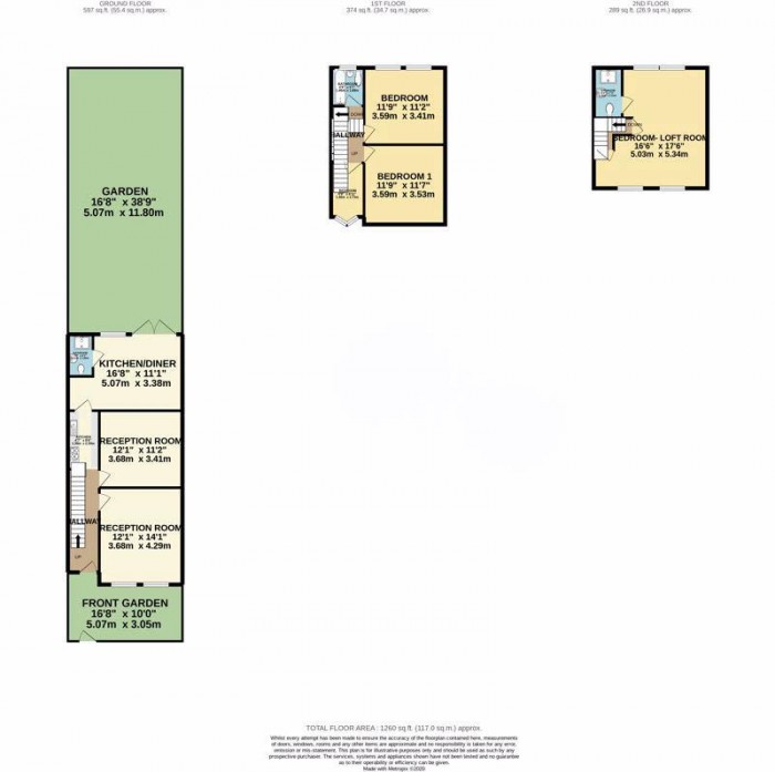 Floorplan for Downhills Way, London