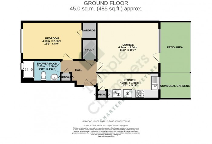 Floorplan for Cyprus Road, Edmonton, N9