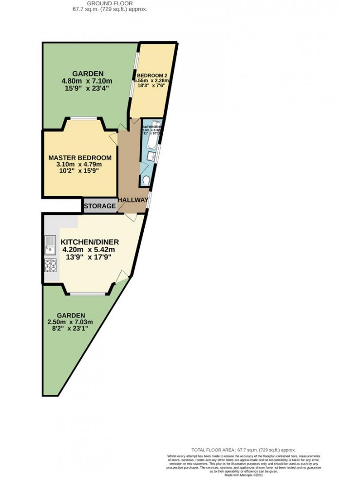 Floorplan for Woodside Gardens, London