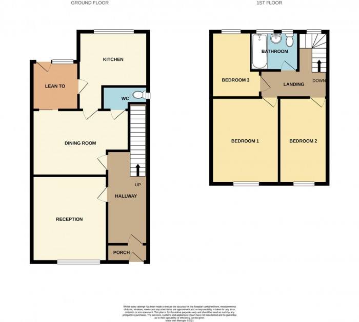 Floorplan for Rendlesham Road, Enfield