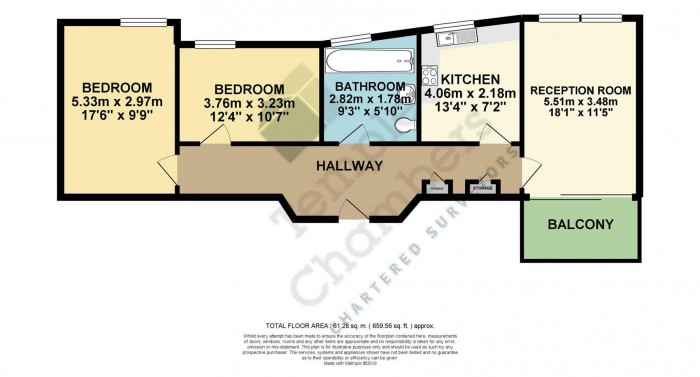 Floorplan for Mayes Road, London