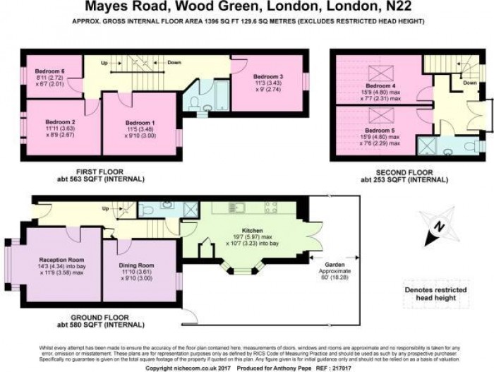 Floorplan for Mayes Road, London