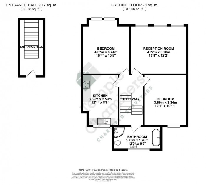 Floorplan for Sylvan Avenue, London