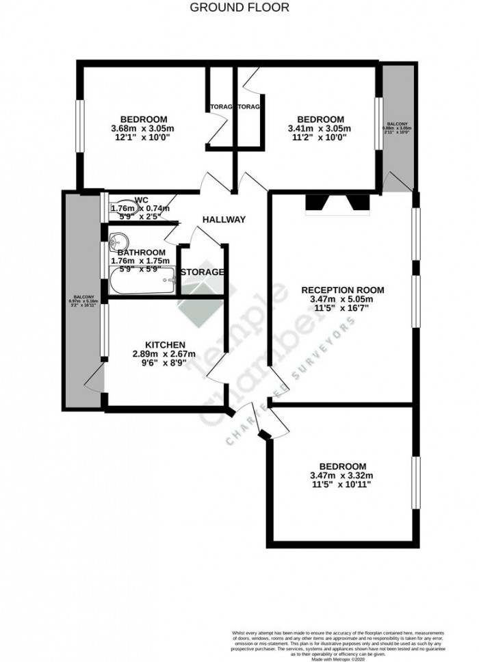 Floorplan for Alexandra Road, London