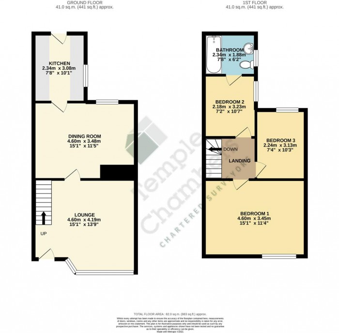 Floorplan for Landseer Road, Enfield