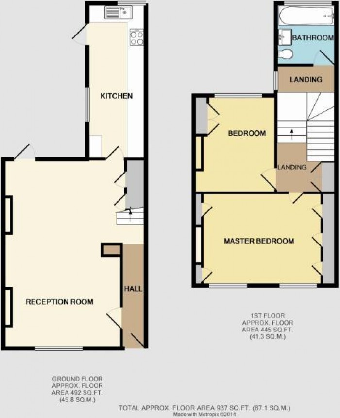 Floorplan for Pelton Road, London