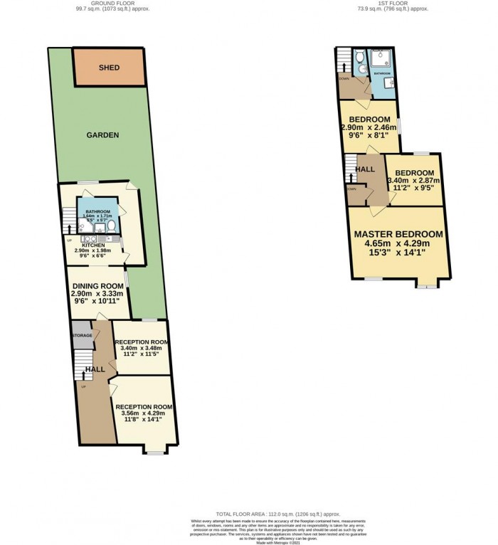 Floorplan for Broad Lane, London