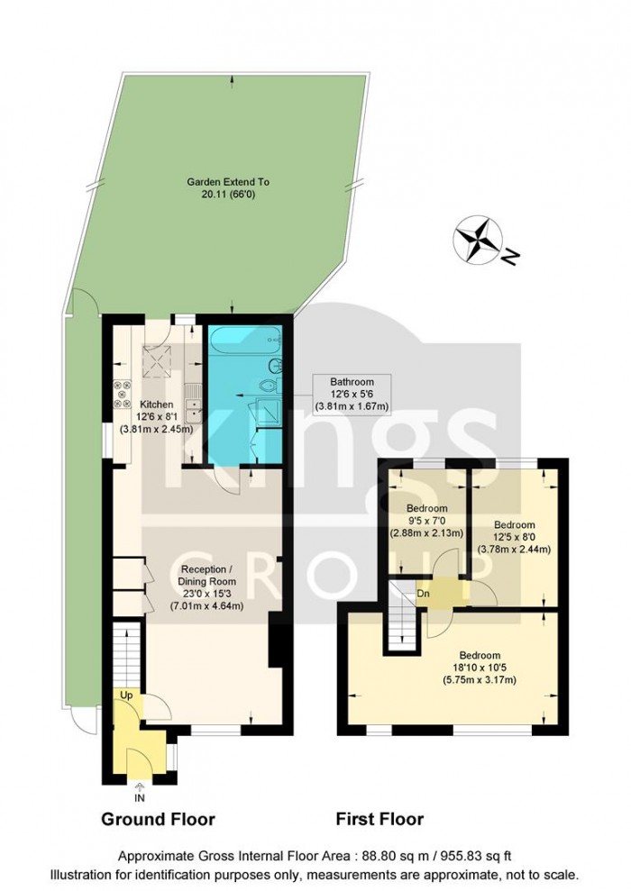 Floorplan for Meads Road, Enfield