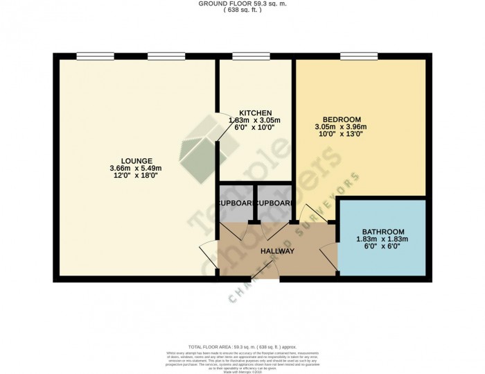 Floorplan for Cobham Close, Enfield