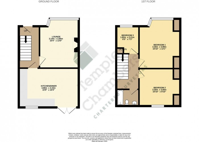 Floorplan for Inverness Avenue, Enfield