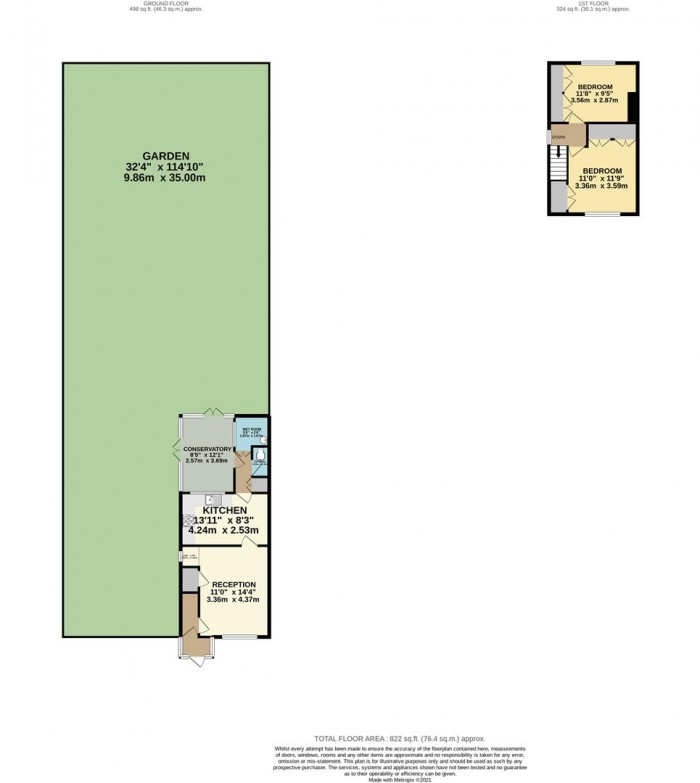 Floorplan for Redlands Road, Enfield