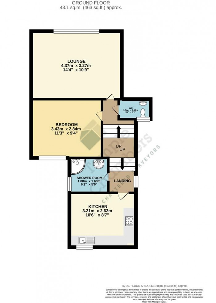 Floorplan for Little Park Gardens, Enfield