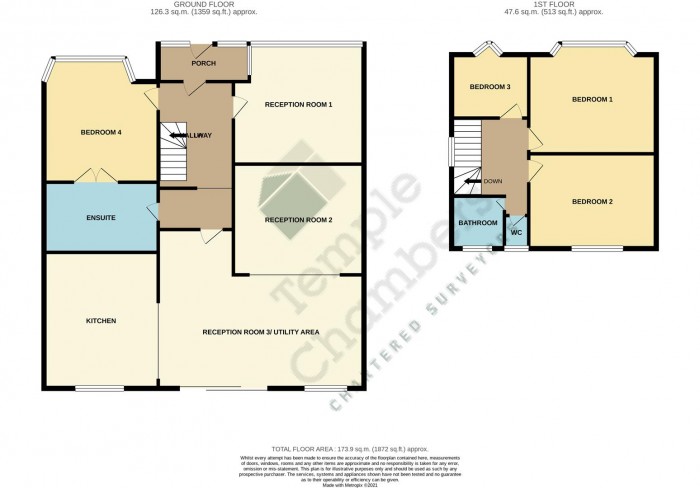 Floorplan for Bush Hill Road, London