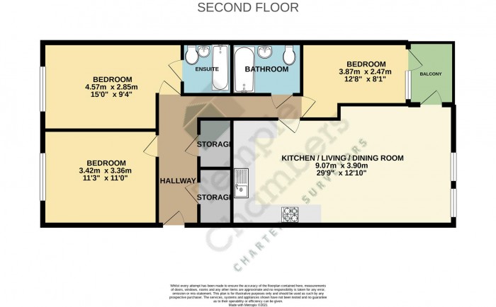 Floorplan for 1 Scotland Green, London