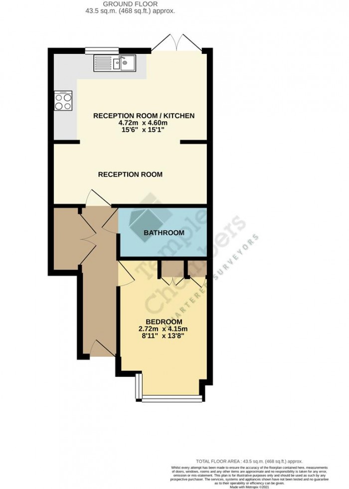 Floorplan for Landseer Road, Enfield