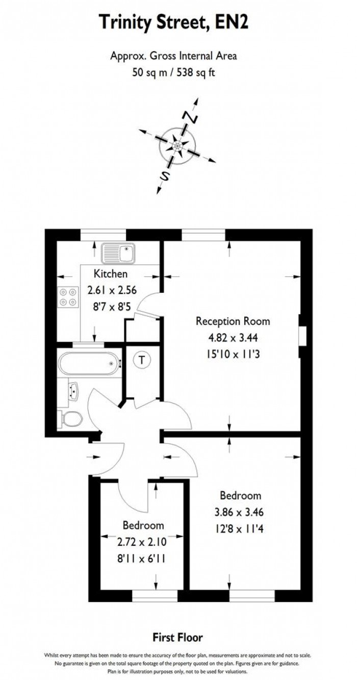 Floorplan for Trinity Street, Enfield