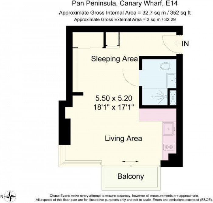 Floorplan for Pan Peninsula Square, London