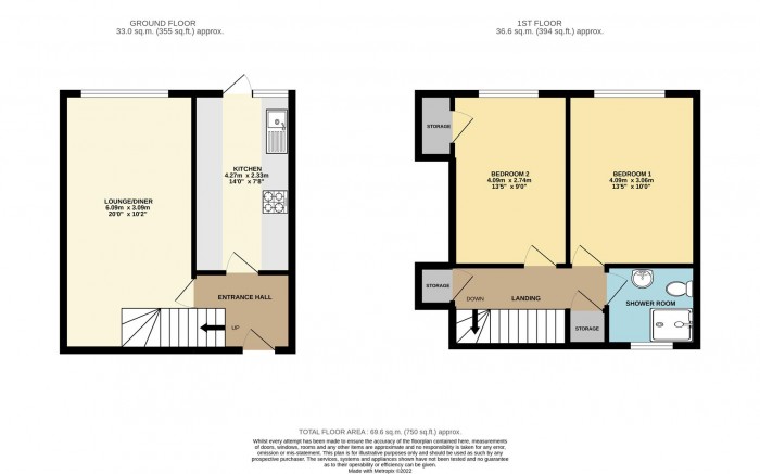 Floorplan for Willowfield, Harlow