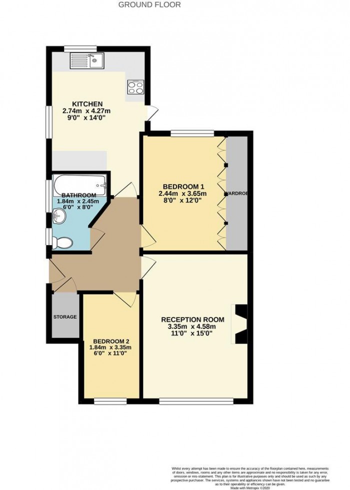 Floorplan for Hertford Road, Enfield