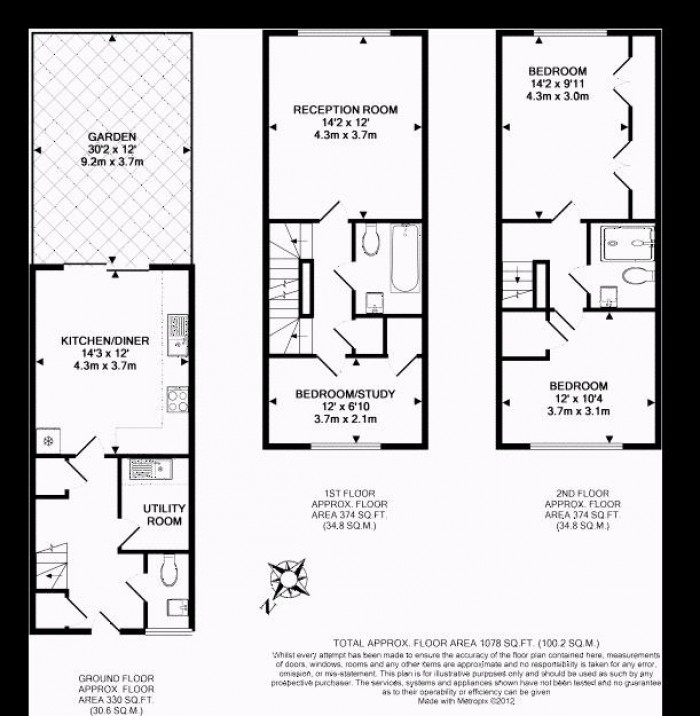 Floorplan for Blundell Close, London