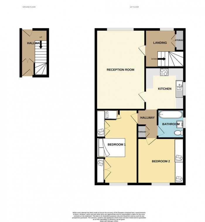 Floorplan for Uvedale Road, Enfield